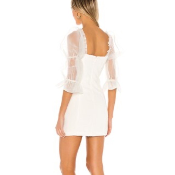 Amanda Uprichard Tia Dress in Ivory - Picture 2 of 9